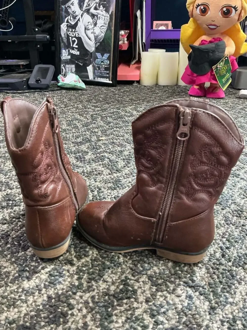 Cat & Jack Toddler Western Cowboy Boots in Brown